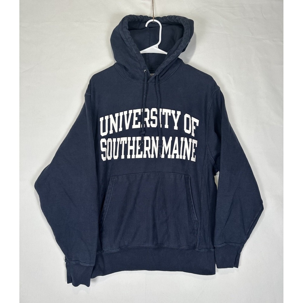 VTG Champion University Southern‎ Maine Hoodie Mens Small Original Reverse Weave